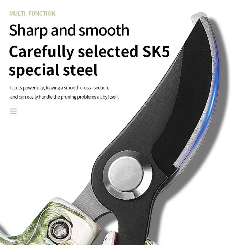 Garden Hand Tools Stainless Steel Multifunctional DIY Industrial Grade Anti-Slip Grip Bypass Grafting Knife Pruner