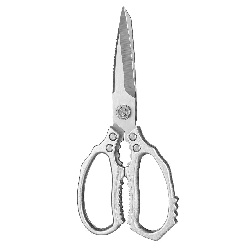 Aluminum Alloy Handle Heavy Duty Multi-Functional Eco-Friendly Kitchen Scissors 3.5mm Thick 9.5cm Blade Ultra Sharp Dishwasher