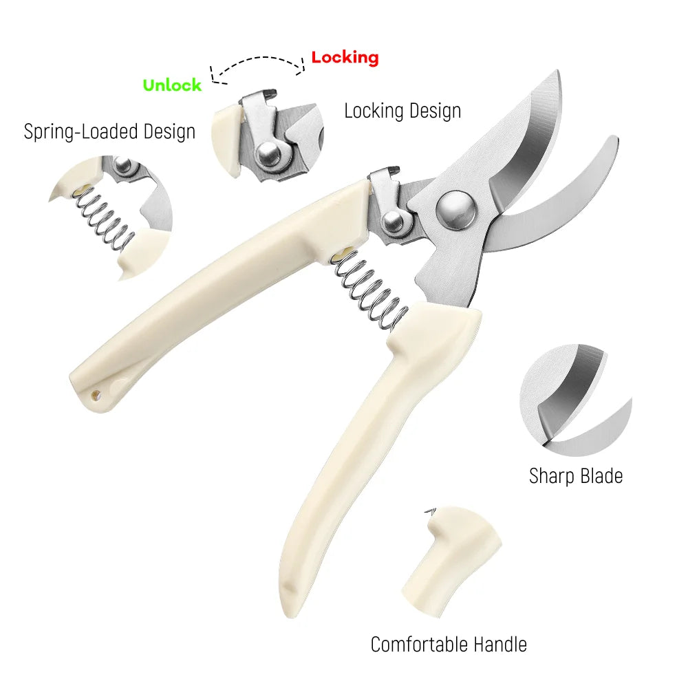 Multifunctional High Quality Floral Flower Garden Scissors Lopper Pruner DIY Grade Plastic Snipping Shears for Bonsai Flowers