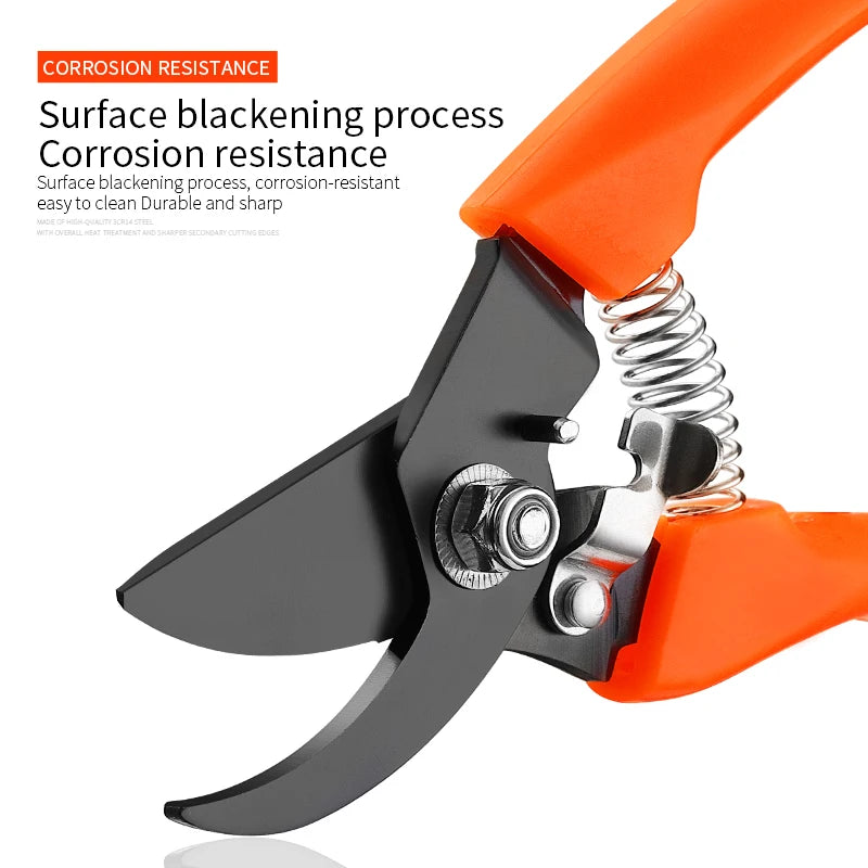 Industrial Grade Stainless Steel Garden Scissor Manual Pruning Shears for Fruit Branches Tree Pruning Clippers Pruner Sharp Tool