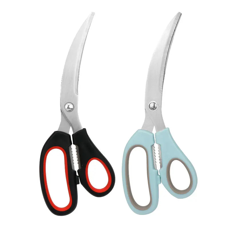 Portable Eco-Friendly Ultra Sharp Stainless Steel Meat Scissors Heavy Duty Dishwasher Safe South Korea Style for Kitchen Food