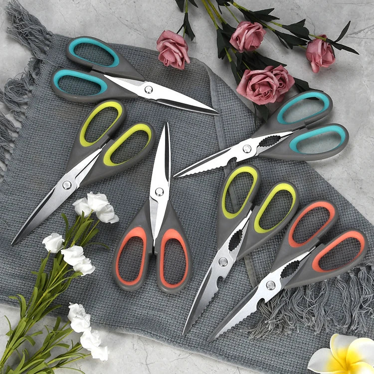 Heavy Duty Multifunctional Professional Kitchen Shears & Scissors with 2cr13 Stainless Steel Blades Eco-Friendly Dishwasher Safe