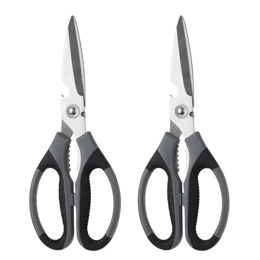 Stainless Steel Heavy Duty Kitchen Shears & Chicken Scissors for Kitchen Cutting Black Eco-Friendly Dishwasher Safe