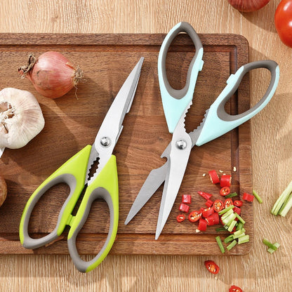 Premium Ultra-Sharp Multi-Function Heavy Duty Eco-Friendly Kitchen Scissors Stainless Steel Blades Plastic Dishwasher Safe