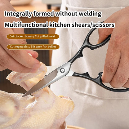 Heavy Duty Stainless Steel Multifunctional Kitchen Cooking Scissors-Premium Food Shears Ultra Sharp Blades Eco-Friendly