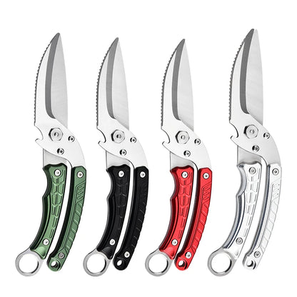 New Design Multi-Function Sharp Heavy Duty Poultry Shears 3cr14 Stainless Steel Blades Aluminum Handles for Kitchen Meat Cutting