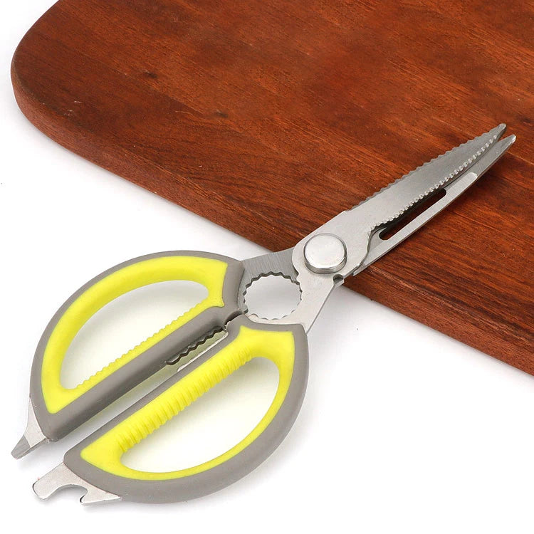 Heavy Duty Stainless Steel Household Multifunctional Meat Cutting Kitchen Scissor with Plastic Handle