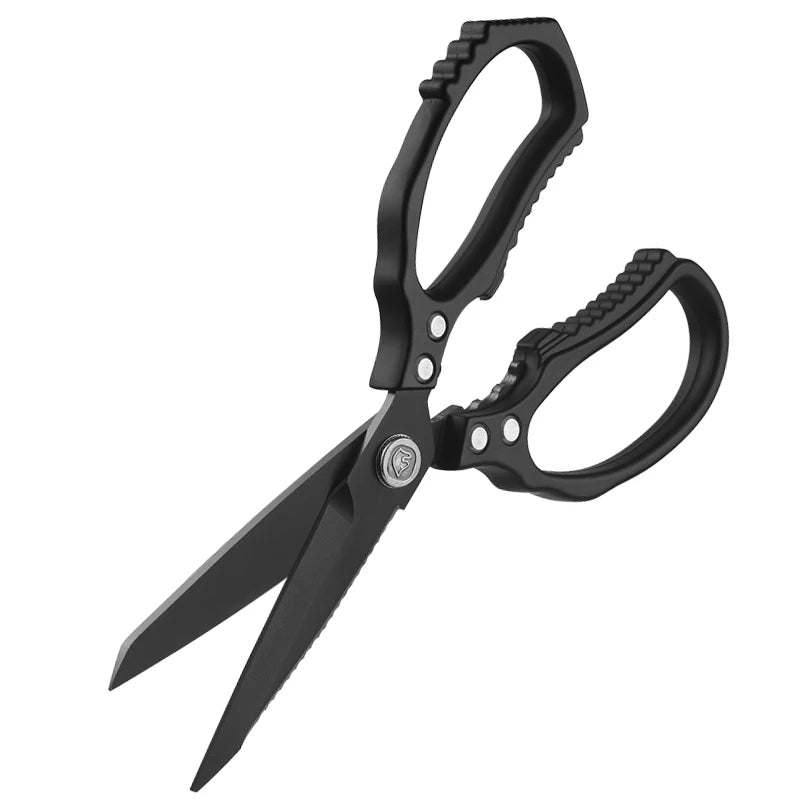 Aluminum Alloy Handle Heavy Duty Multi-Functional Eco-Friendly Kitchen Scissors 3.5mm Thick 9.5cm Blade Ultra Sharp Dishwasher