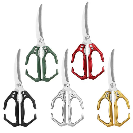 Multi-Purpose 3Cr14 Stainless Steel Utility Scissors for Kitchen Use Chicken Meat Cutting Scissors