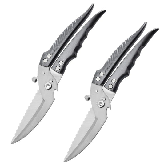 3CR13 Stainless Steel Heavy Duty Aluminum Handle Sharp Poultry Shears New Household Multifunction Kitchen Scissors for Cooking