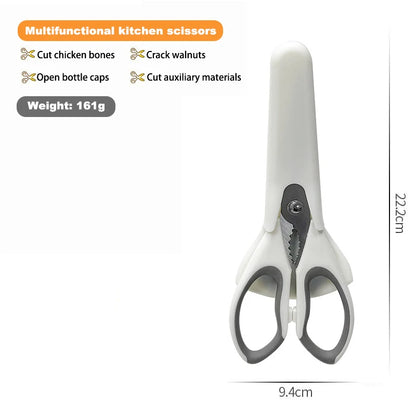 Premium Ultra-Sharp Multi-Function Heavy Duty Eco-Friendly Kitchen Scissors Stainless Steel Blades Plastic Dishwasher Safe
