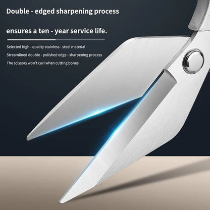 Stainless Steel Heavy Duty Multifunctional Kitchen Scissors Chicken Bone Poultry Shears with Aluminum Alloy Handle Ultra Sharp