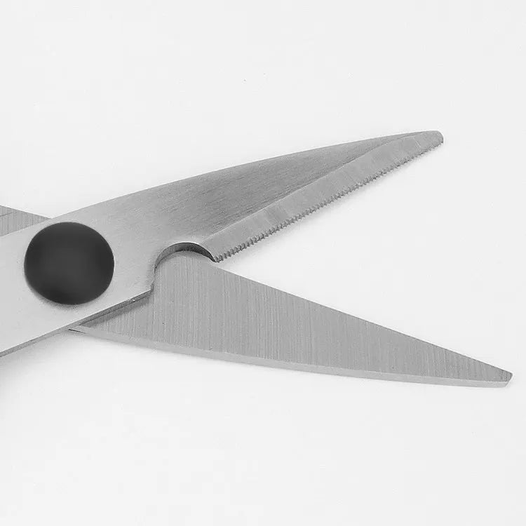 Heavy-Duty Multifunctional Stainless Steel Kitchen Scissors Disassemblable with Comfortable Plastic Handle for Home Use