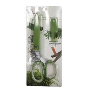 Multi-functional Kitchen Scissors Heavy Duty Five-Layers Stainless Steel Blades Plastic Handle for Scallion Food Preparation