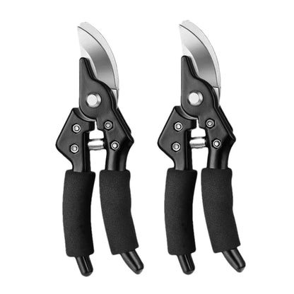 Garden Hand Tools 3Cr13 Stainless Steel DIY Industrial Grade Bypass Pruning Shears with Anti-Slip Grip