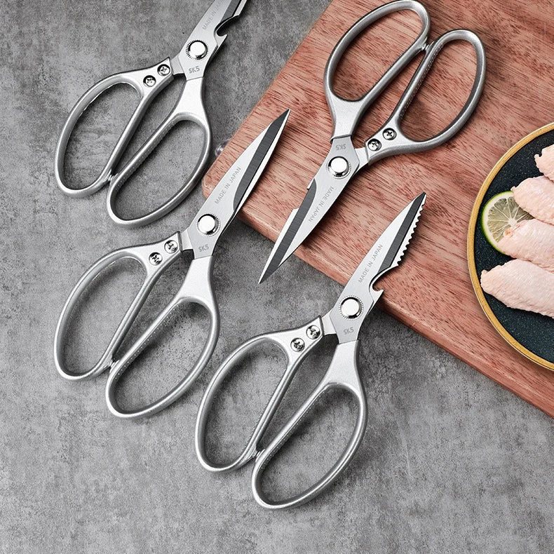 2Cr13 Stainless Steel Heavy Duty Sharp Multifunction Kitchen Scissors Powerful Chicken Bone Scissors