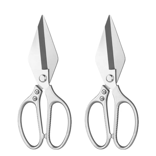 Professional Heavy Duty Stainless Steel Kitchen Scissors with Aluminum Alloy Handles for BBQ Chicken Bone Cutting