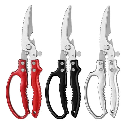 3Cr13 Stainless Steel Heavy Duty Multifunction Poultry & Kitchen Food Scissors with ABS Handle Ultra Sharp Dishwasher Safe