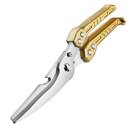 Direct Sale Durable Heavy Duty Stainless Steel Meat Scissor Kitchen Essentials with Aluminum Alloy Handle