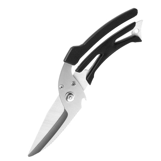 Multifunctional Heavy-Duty Kitchen Scissors Stainless Steel Poultry Outdoor Shears Featuring PP Handle for Poultry Chicken Bone