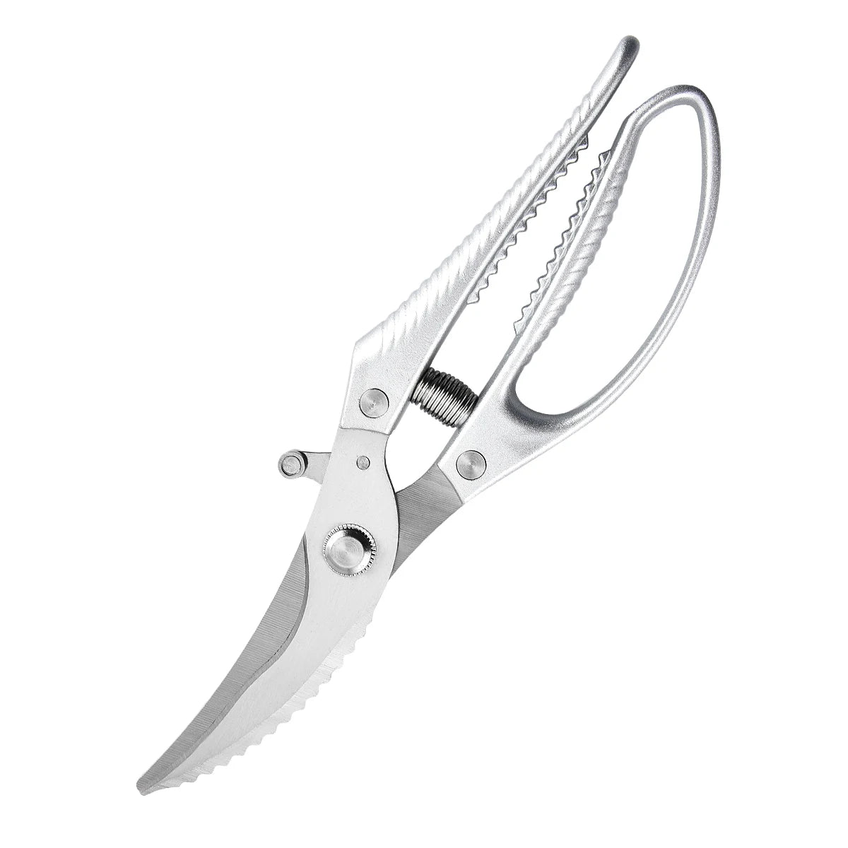 Heavy Duty Stainless Steel Blade Kitchen Scissors Multi-Purpose Aluminum Alloy Essential for Chicken Bone Fish Cutting Household