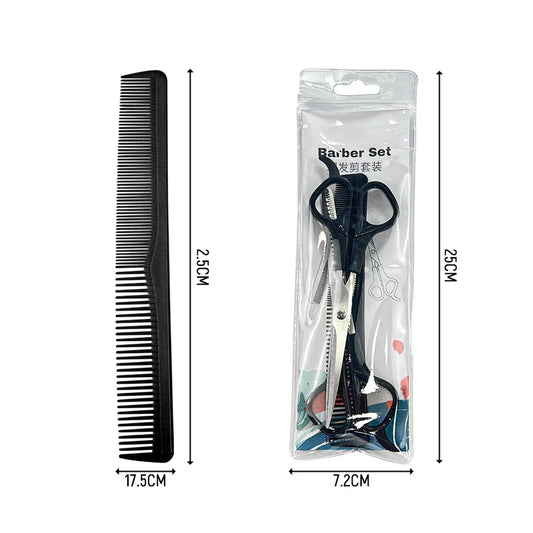 6-Inch Stainless Steel Hair Cutting Scissors Set DIY Grade Hairdressing Shears for Kids Pets Household Salon Hair Dressing Tools