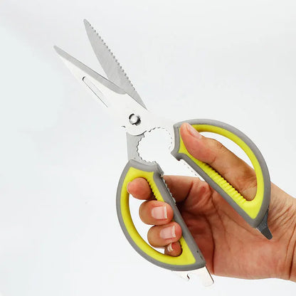 Heavy Duty Stainless Steel Household Multifunctional Meat Cutting Kitchen Scissor with Plastic Handle