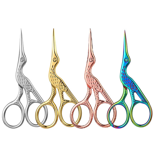 High Quality Stainless Steel Retro Crane Bird Scissors Multi-Purpose Household DIY Shearing Scissors