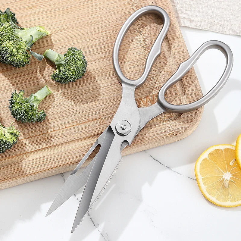 3Cr13 Stainless Steel Multi-Functional Kitchen Scissors New Style Detachable Heavy Duty Design for Meat Chicken Fish Cutting