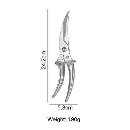 Powerful Chicken Bone Poultry Scissors High Quality 3Cr13 Stainless Steel Kitchen Food Shears Heavy Duty