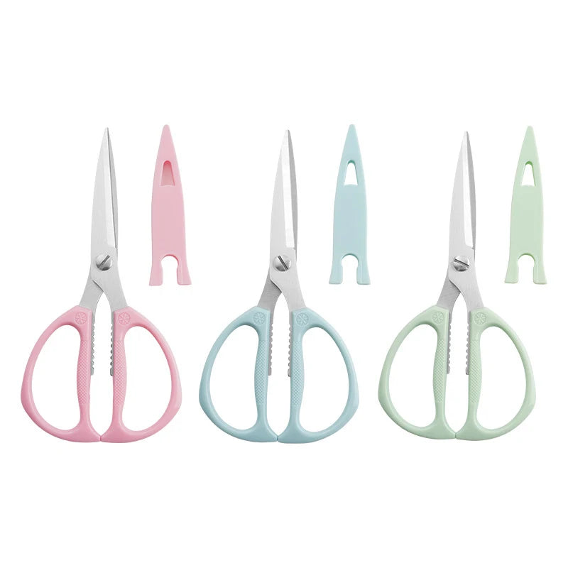 Free Samples 7.5 Inch Heavy Duty Kitchen Scissors Multi-Purpose Non-Slip Sharp Stainless Steel Poultry and Food Scissors