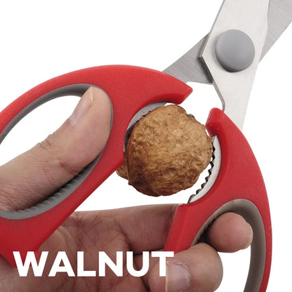 Heavy-Duty Stainless Steel Chicken Bone Scissors Kitchen Cooking Shears with Anti-Slip Handle for Vegetables Meat Seafood