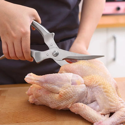 Powerful Chicken Bone Poultry Scissors High Quality 3Cr13 Stainless Steel Kitchen Food Shears Heavy Duty