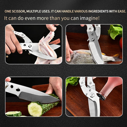 Kitchen Accessories Stainless Steel Chicken Poultry Shears Heavy Duty Eco-Friendly Ultra Sharp Dishwasher Safe Scissors