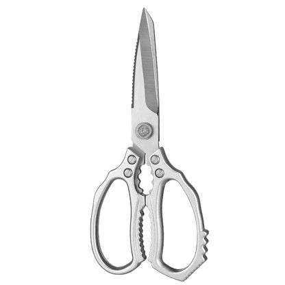 Aluminum Alloy Handle Heavy Duty Multi-Functional Eco-Friendly Kitchen Scissors 3.5mm Thick 9.5cm Blade Ultra Sharp Dishwasher