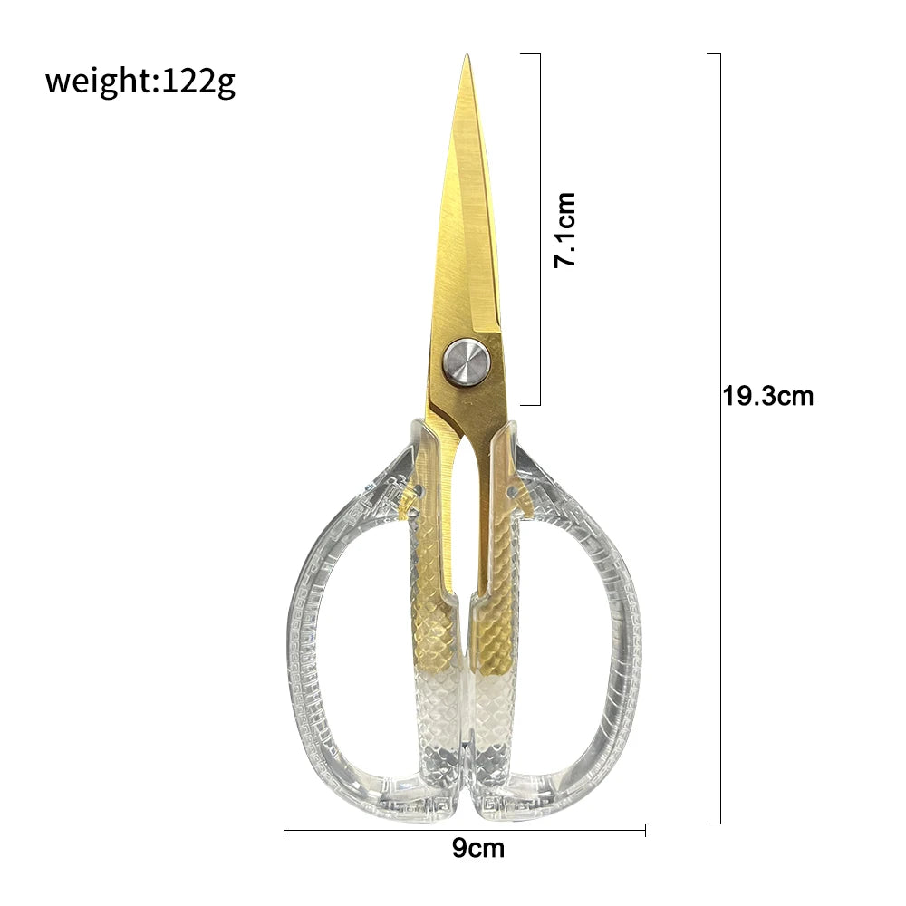 Multi-Purpose Heavy Duty 3Cr14 Stainless Steel Acrylic Handles Household Poultry Scissors Professional Kitchen Shears