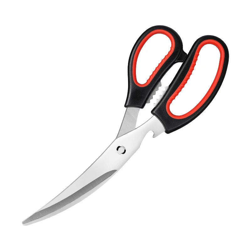 Hot Selling Wholesale Hot Sale Multifunctional Kitchen Scissors Stainless Steel Blade with Nut Cracker Function New Kitchen Essentials