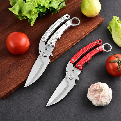 New Design Multi-Function Sharp Heavy Duty Poultry Shears 3cr14 Stainless Steel Blades Aluminum Handles for Kitchen Meat Cutting