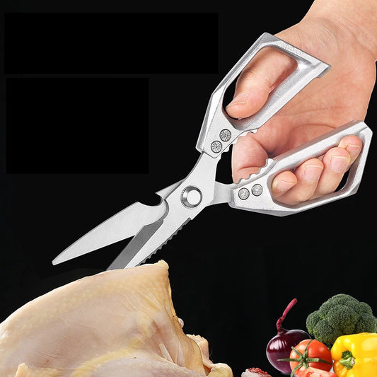 30Cr13 Stainless Steel Household Multifunction Kitchen Scissors Powerful Chicken Bone Scissors