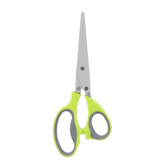 5 Blades Herb Scissors Stainless Steel Cutting Kitchen Shears for Fresh Vegetable Cilantro Lettuce Onion Tailor Shears PP Handle