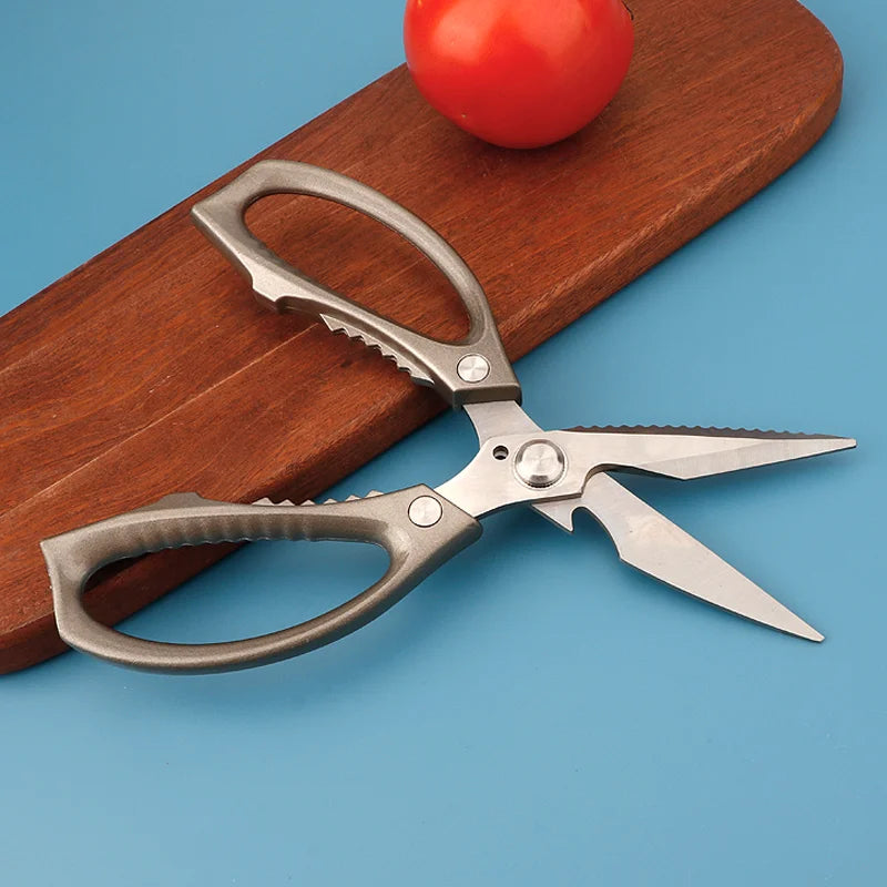 Japanese Super Sharp Stainless Steel Kitchen Scissors Heavy Duty Multifunctional Cutting Shears with Aluminum Alloy Handle