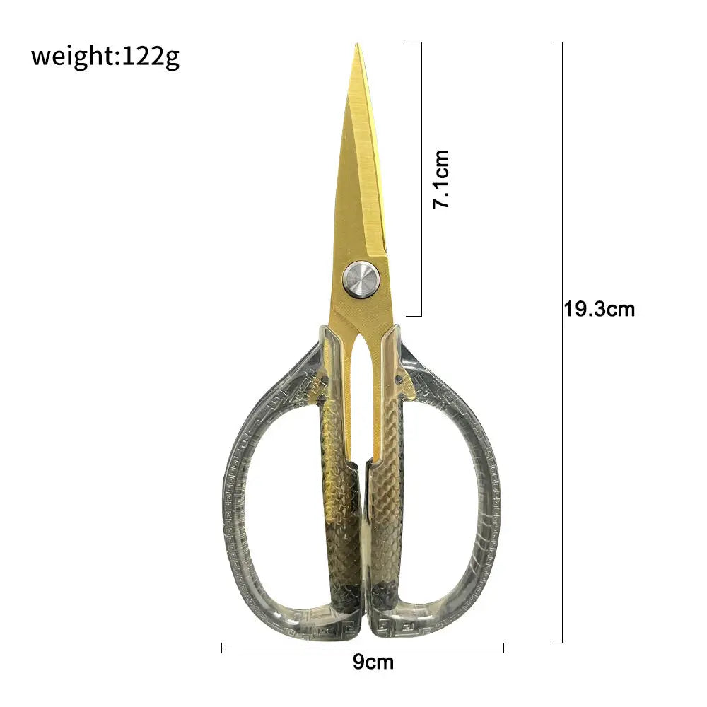 3Cr14 Stainless Steel Heavy Duty Eco-Friendly Household Utility Meat Cutting Professional Kitchen Shears with Acrylic Handle