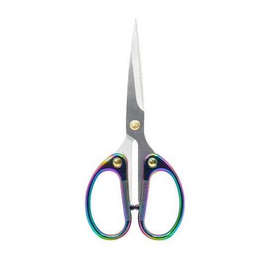 Small Stainless Steel Office Scissors for Kids Students Household DIY Grade Paper Craft Shears for Homework Cutting Metal Handle