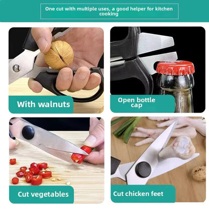 Heavy Duty Detachable Stainless Steel Poultry Shears Kitchen Use PP Handle Scissors