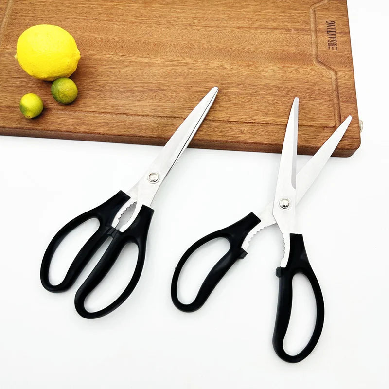 Korean BBQ Roast Scissors Multi-Functional Outdoor Camping & Home Kitchen Shears Sharp Stainless Steel Blade