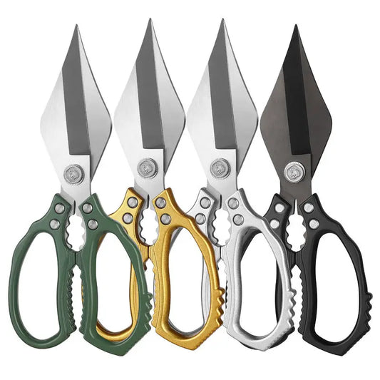 Household Heavy Duty Multifunction Stainless Steel Kitchen Scissor Chicken Bone Scissors Aluminum Alloy Handle Ultra Sharp