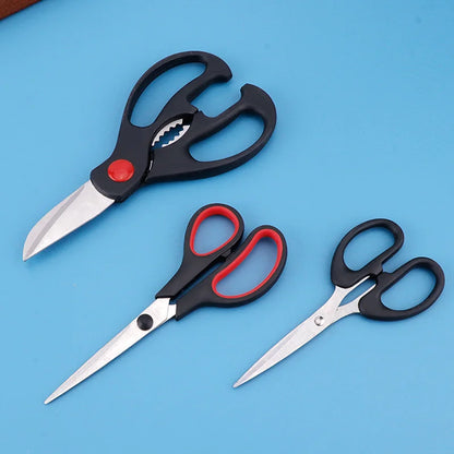 Multipurpose Kitchen Scissors Set with Sharp Stainless Steel Blade and Soft Handle for Chicken and Fish