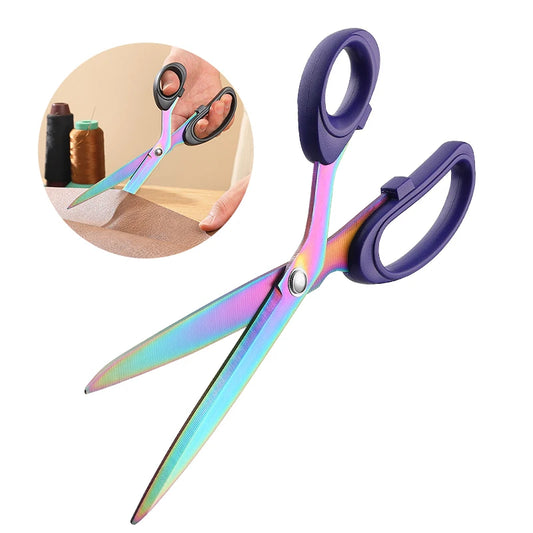 DIY Household Tailor Sewing Scissors Colored Titanium Stainless Steel with ABS Handle for Fabric & Sewing Shears