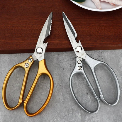 2Cr13 Stainless Steel Heavy Duty Sharp Multifunction Kitchen Scissors Powerful Chicken Bone Scissors