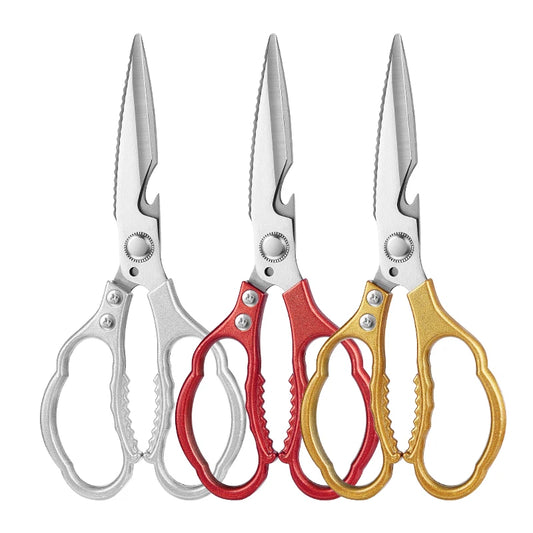 High Quality Multi-Purpose Kitchen Shears Heavy Duty Stainless Steel Chicken Bone Scissors Ultra Sharp Eco-Friendly Dishwasher